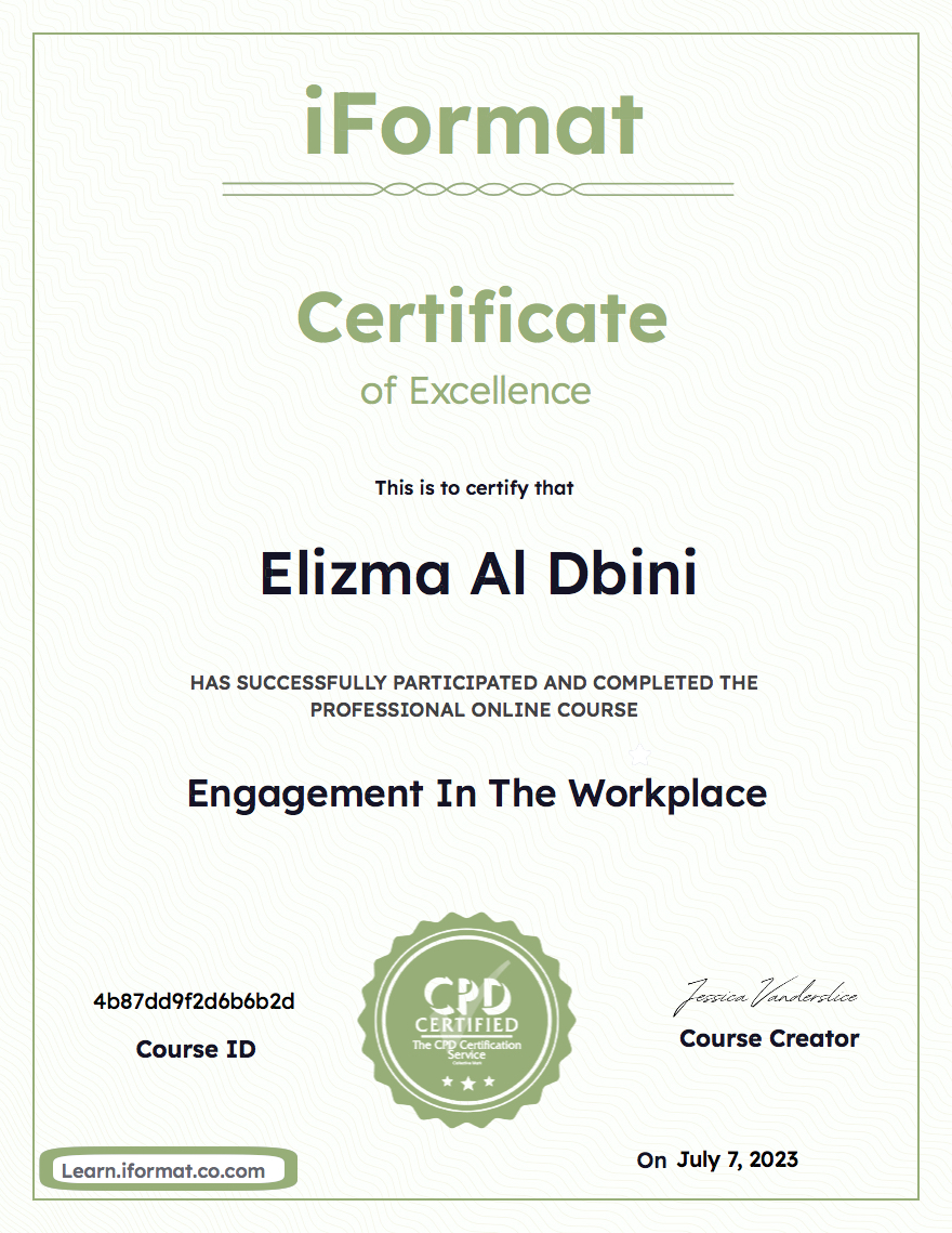Engagement In The Workplace